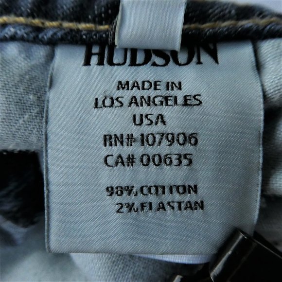 Hudson Denim Jean Cutoffs Shorts Mid Rise Blue - Picture 7 of 11